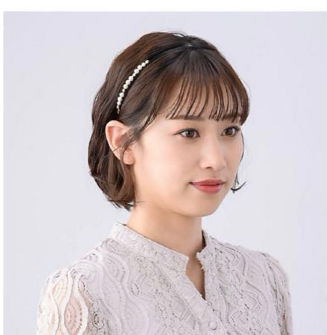 ⭐︎美品⭐︎Complex Biz ポライトシェルパールヘアバンド