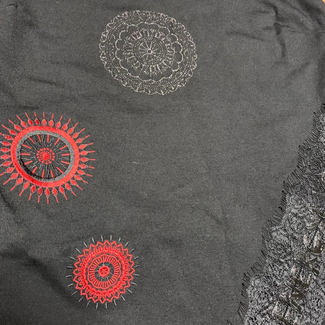 デシグアル　ワンピース　黒　ブラック　ノースリーブ　袖なし　刺繍　レース