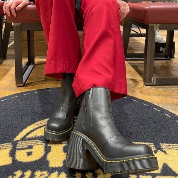 Dr.Martens SPENCE UK6 黒 厚底 チェルシー サイドゴア