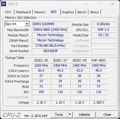 Crucial DDR5 16GB (2 x 8GB) クルーシャル