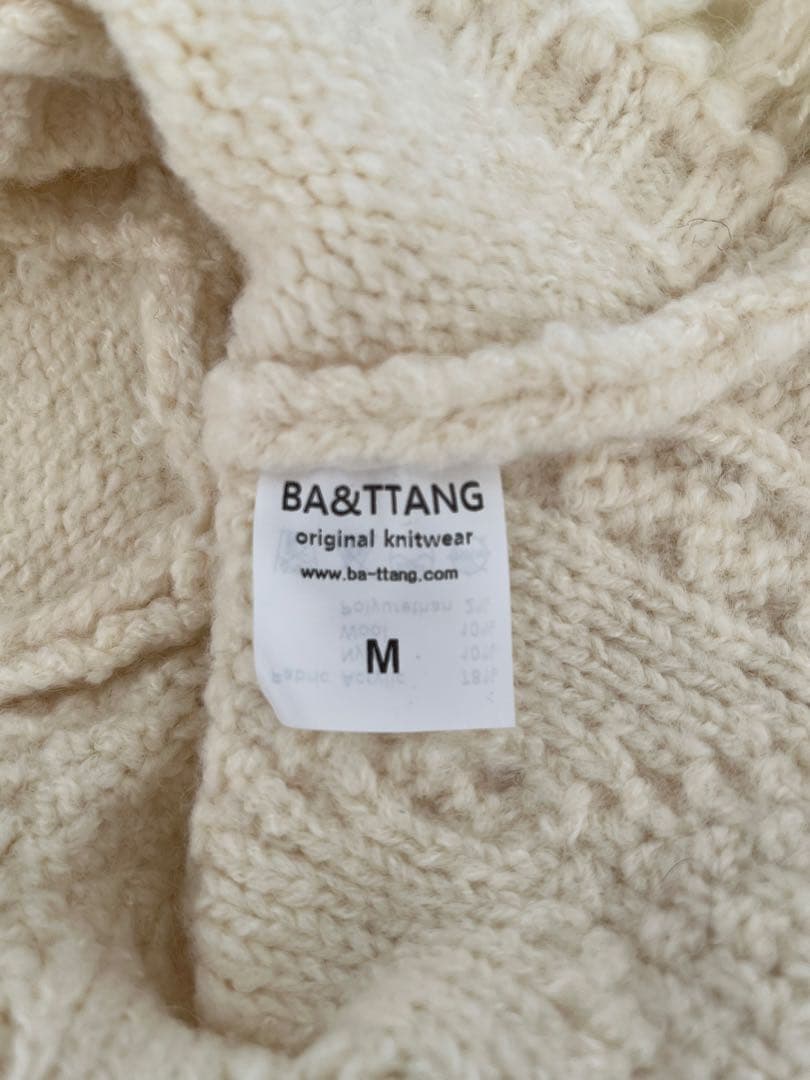 ba&ttang ポンチョニット アイボリー Mサイズ