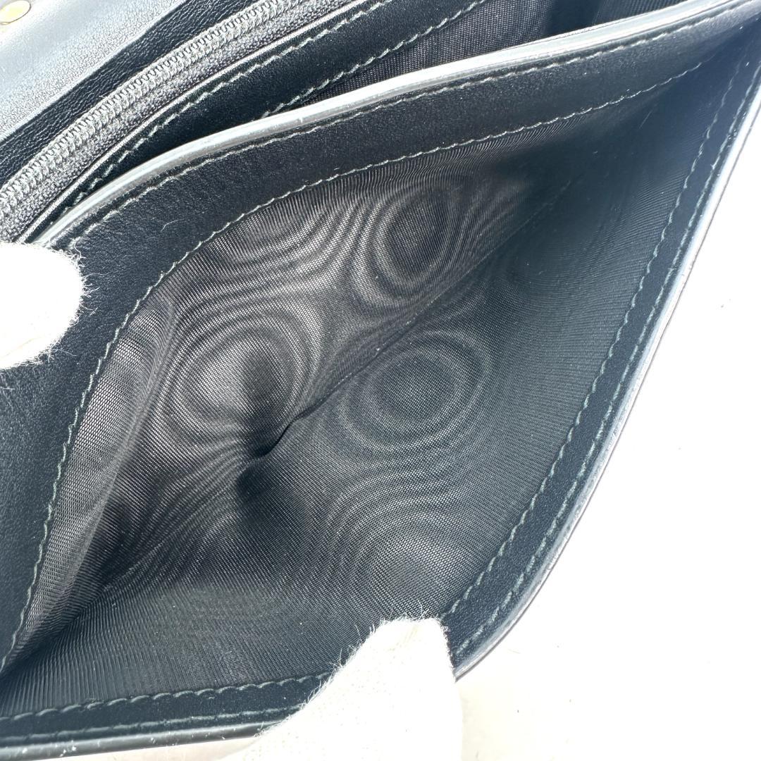 【美品】GUCCI グッチ 長財布 シェリーライン シルヴィ レザー
