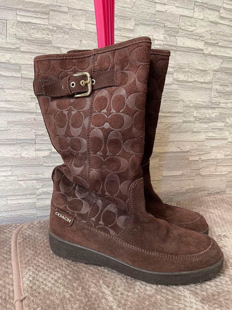 coachロングブーツ