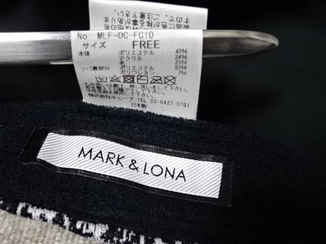 超美品!!MARK&LONA マークアンドロナ・ロゴ配色刺繍キャップ