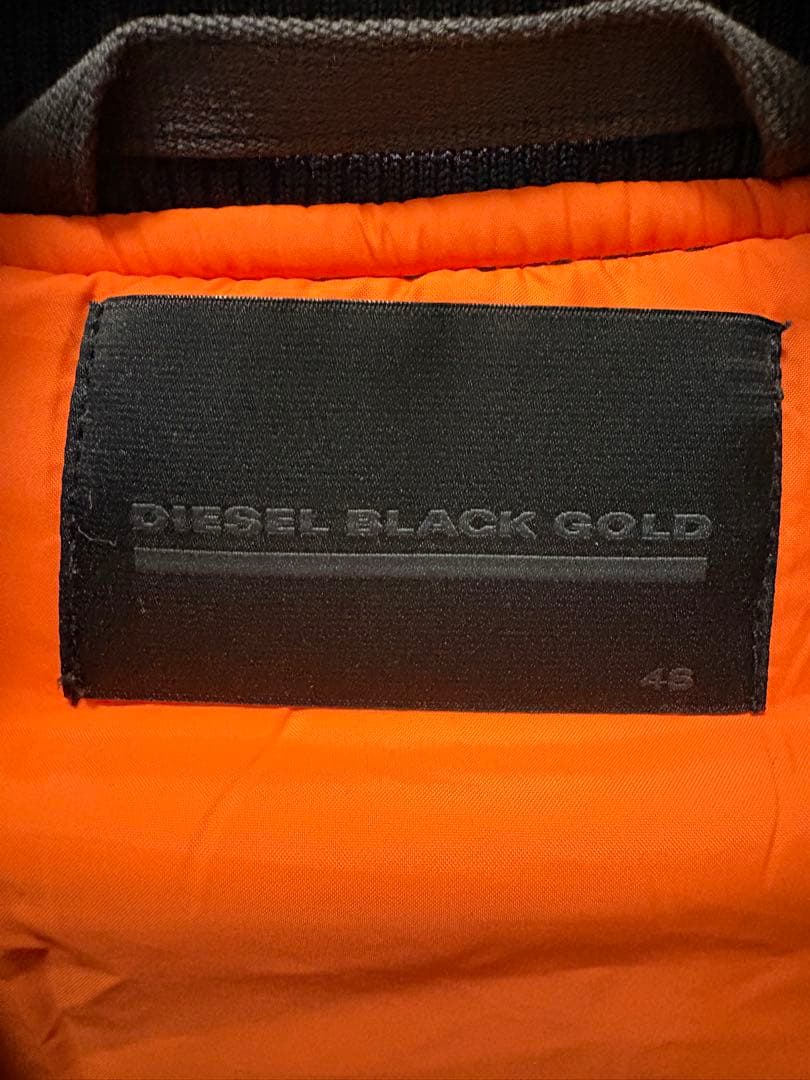 ディーゼル diesel Black gold MA-1 サイズ48 ネイビー