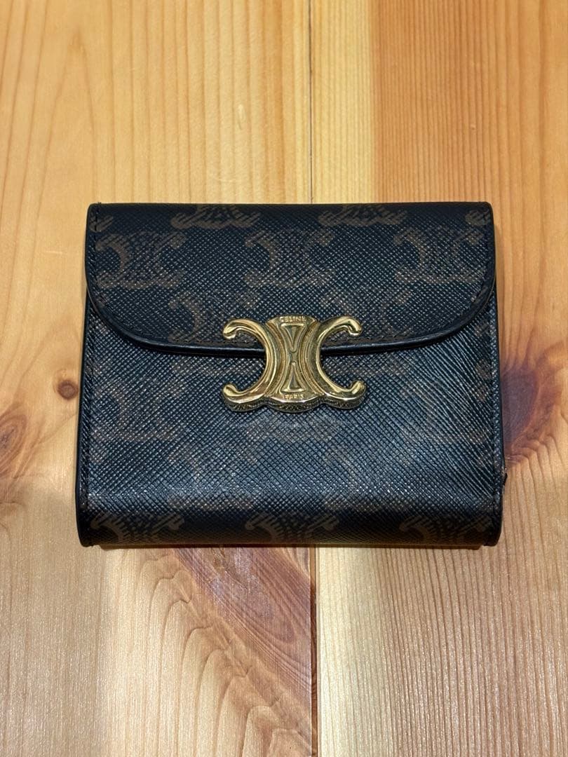 CELINE トリオンフ 三つ折り財布 トリオンフキャンバス　箱・保存袋あり