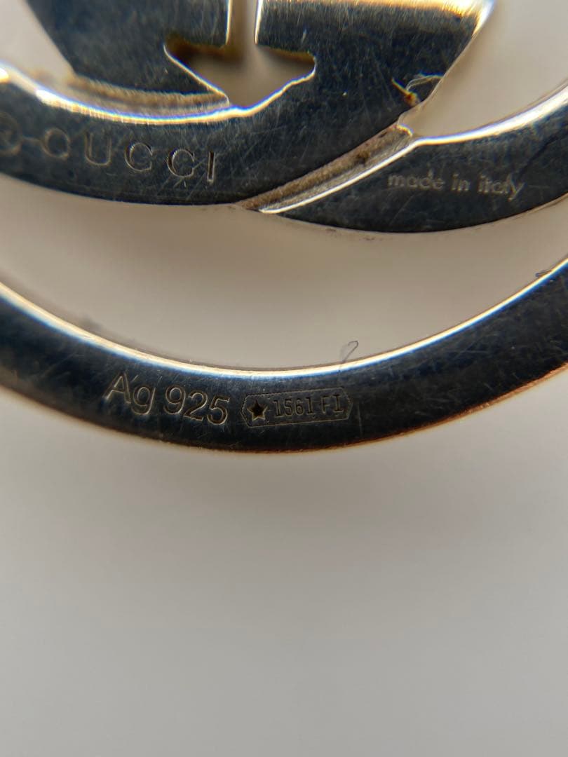 【美品】グッチ　ネックレス　シルバー　インターロッキング　アクセサリー　925