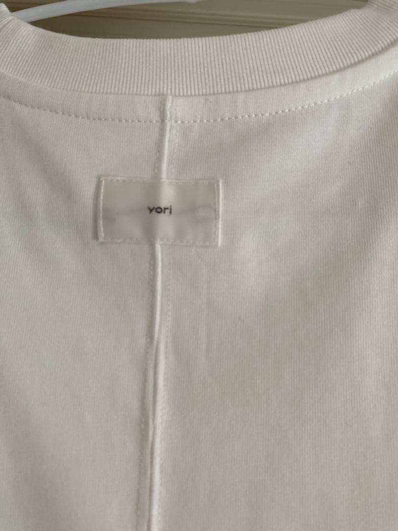 yori 10th TEE 10周年記念ロゴ刺繍Tシャツ ホワイト サイズ38