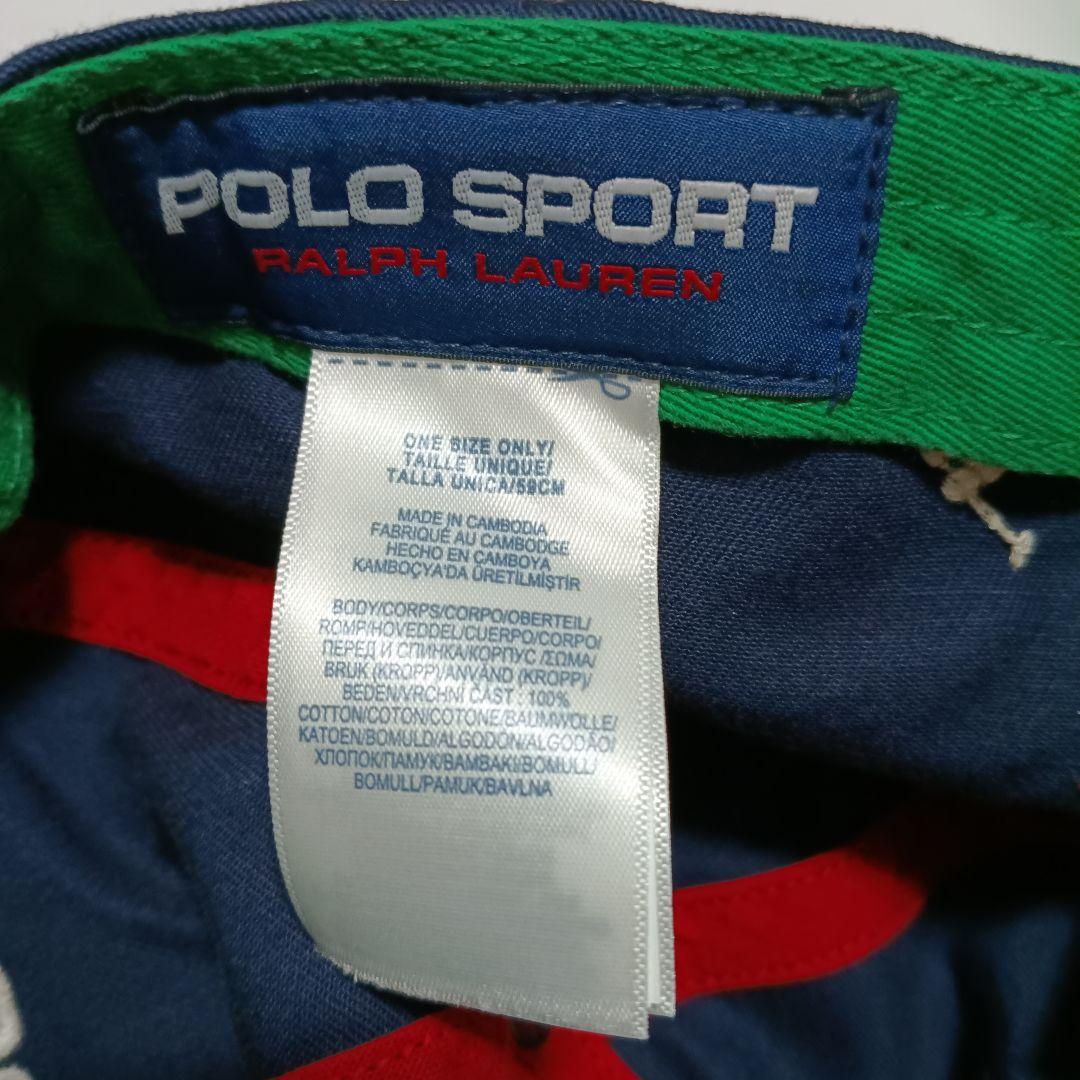 POLO SPORT キャップ ネイビー/レッド