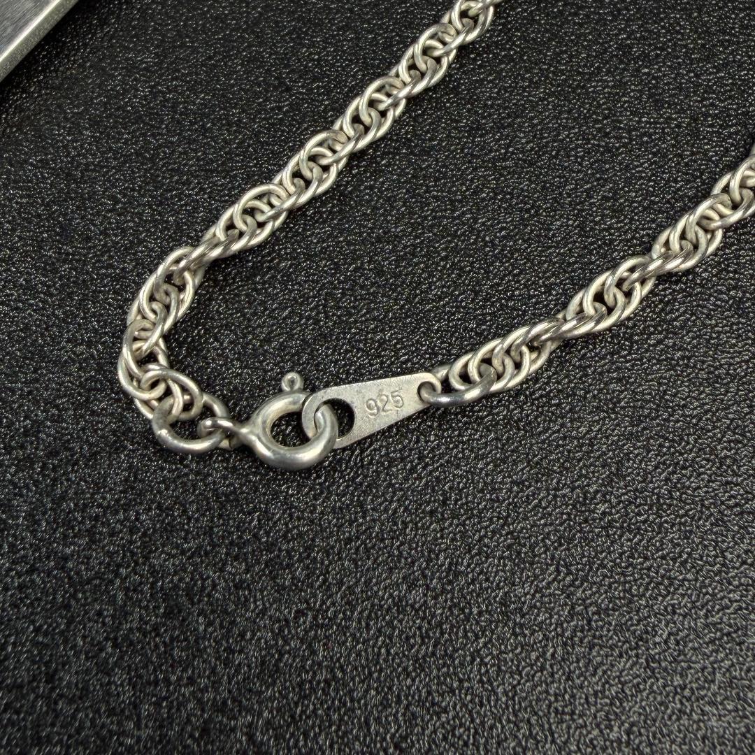 4079 美品 GUCCI ネックレス プレート チェーン シルバー 925