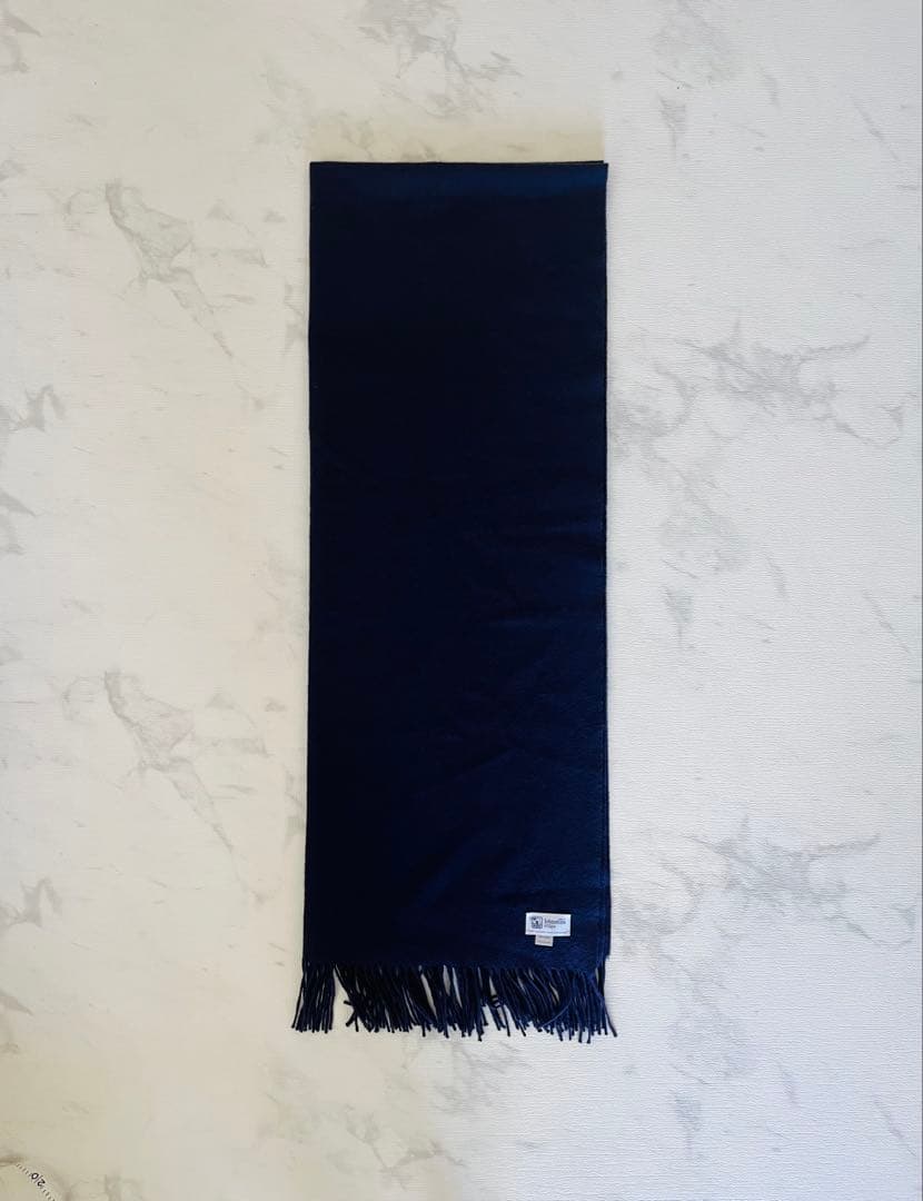 【m】美品 ジョンストンズ カシミヤ100％ 大判マフラー