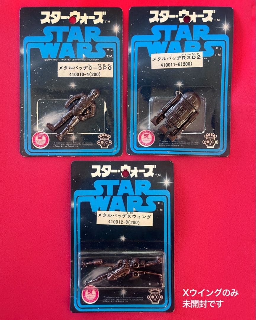 STAR WARS 1978年 スターウォーズ メタルバッジ3種類セット タカラ