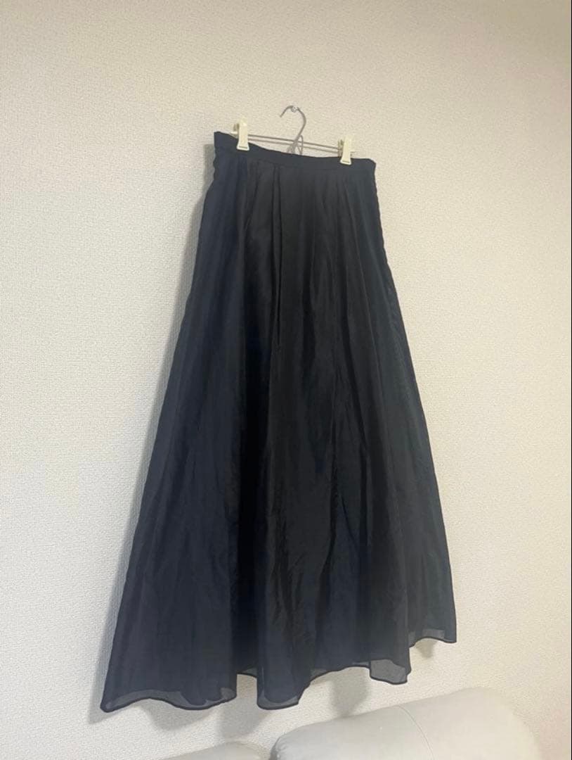 NOBLE シアータフタマキシスカート BLACK 38