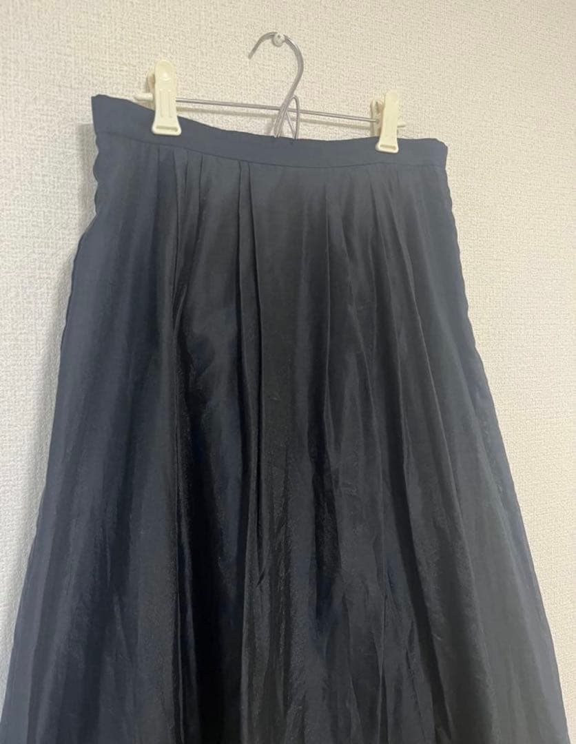 NOBLE シアータフタマキシスカート BLACK 38