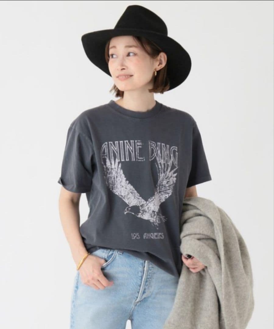まい様　ANINE BING イーグルプリント Tシャツ ドゥーズィエムクラス