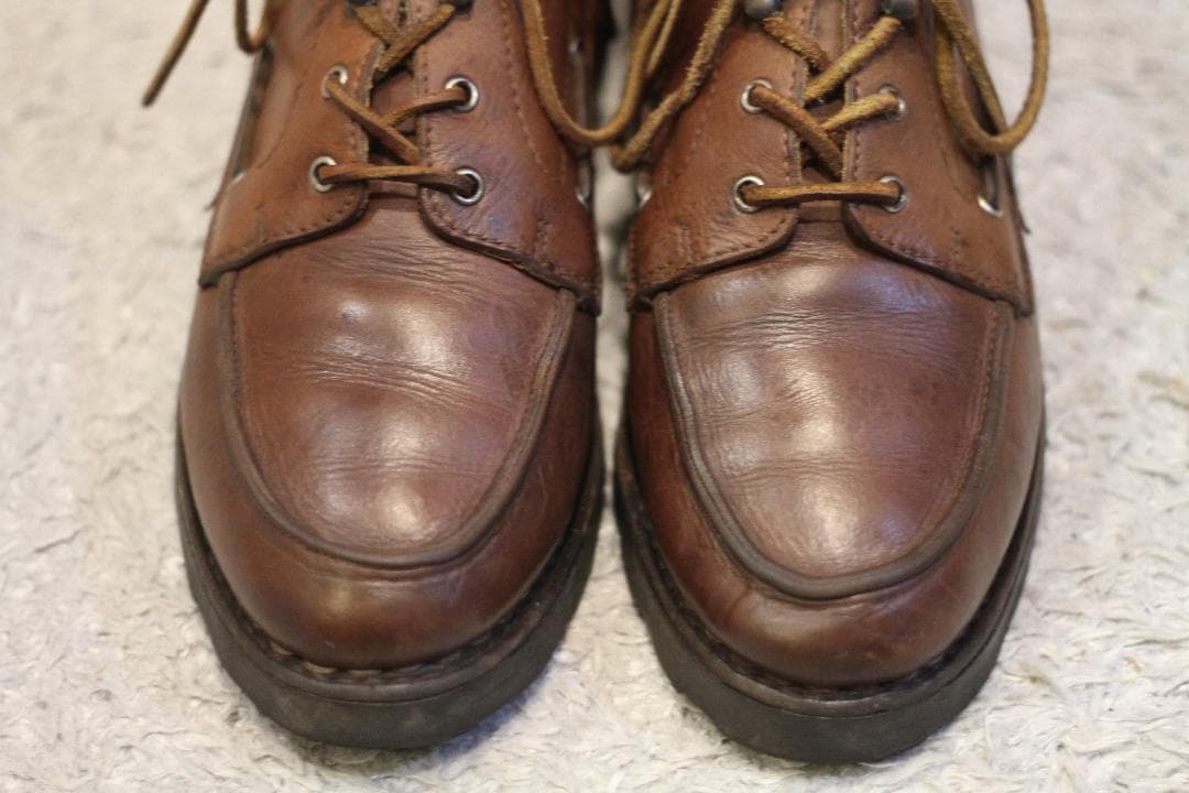 【良品/デカタグ】PARABOOT モカシン ブーツ 8.5(デッキシューズ