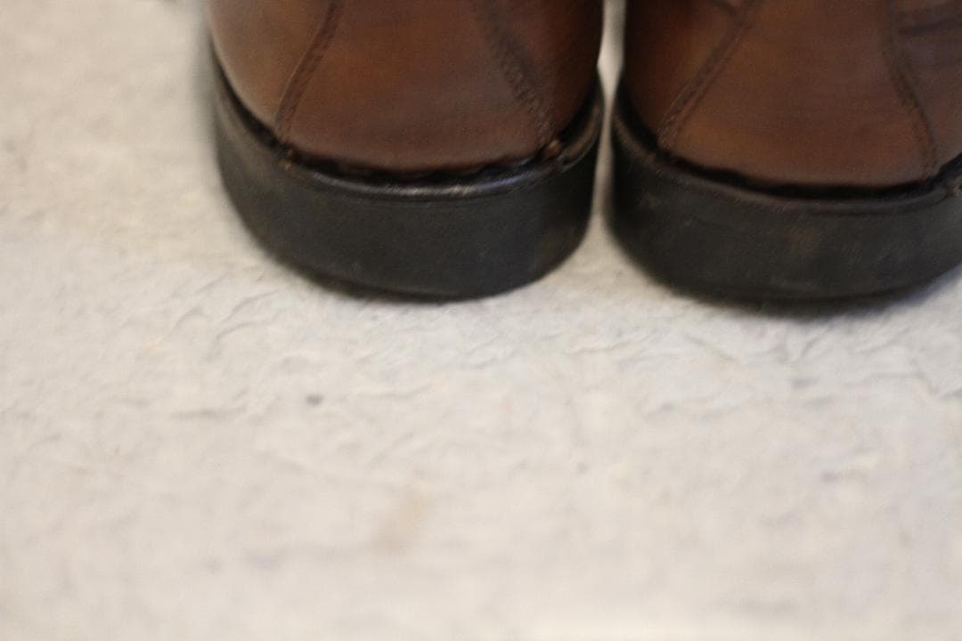 【良品/デカタグ】PARABOOT モカシン ブーツ 8.5(デッキシューズ