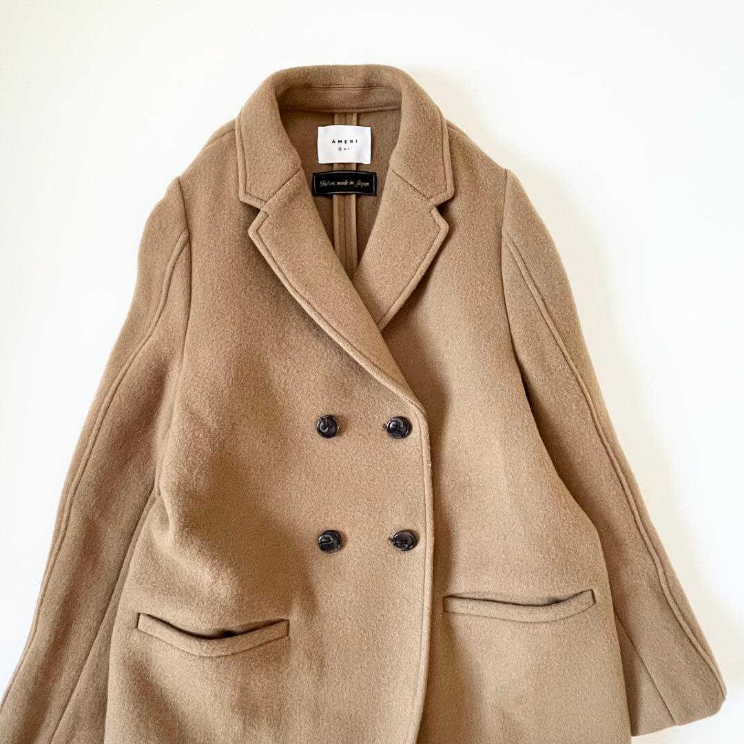 Ameri DOUBLE BREASTED MERMAID COAT S〜M美品