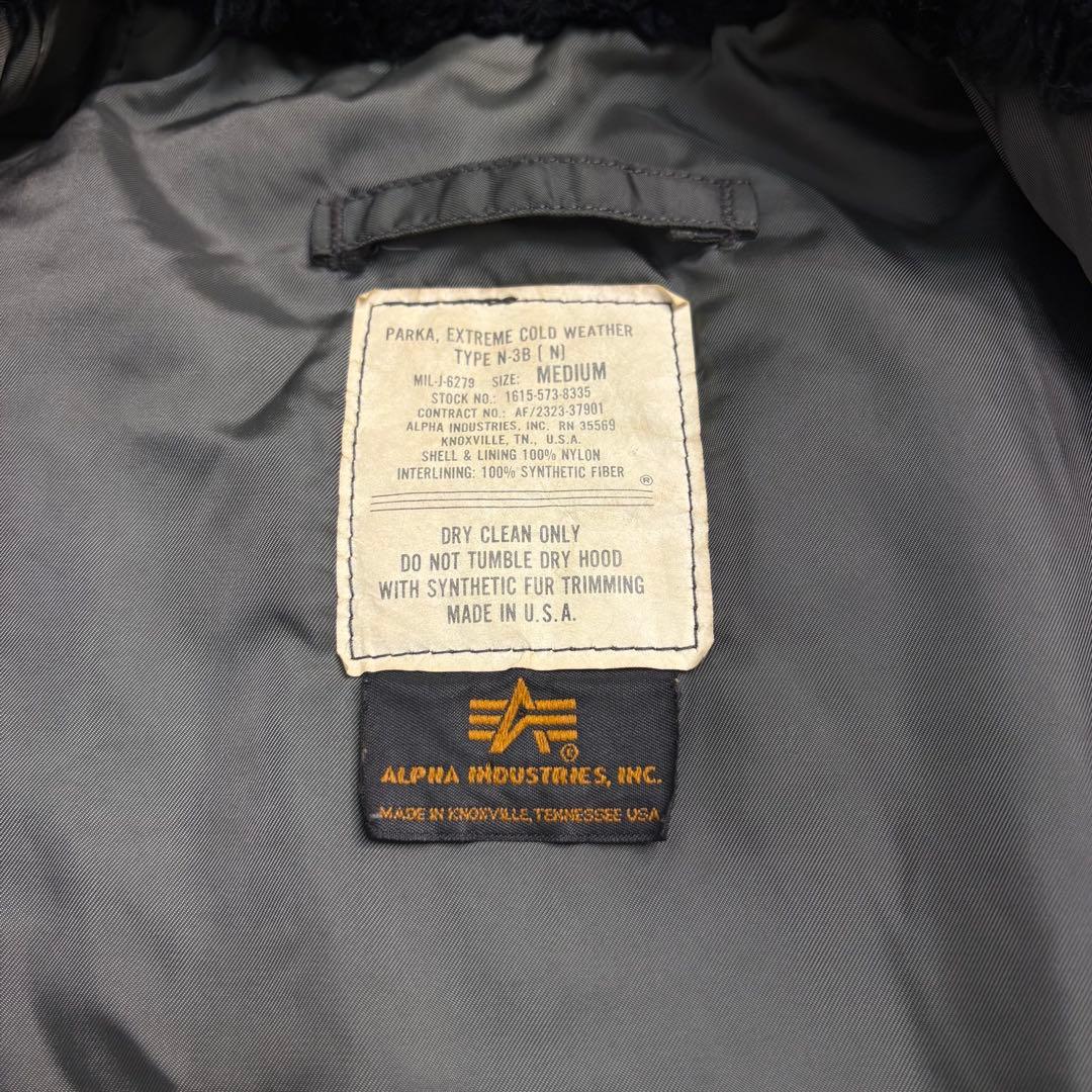 あ*お様 ALPHA INDUSTRIES 90s USA製 N-3B フライト