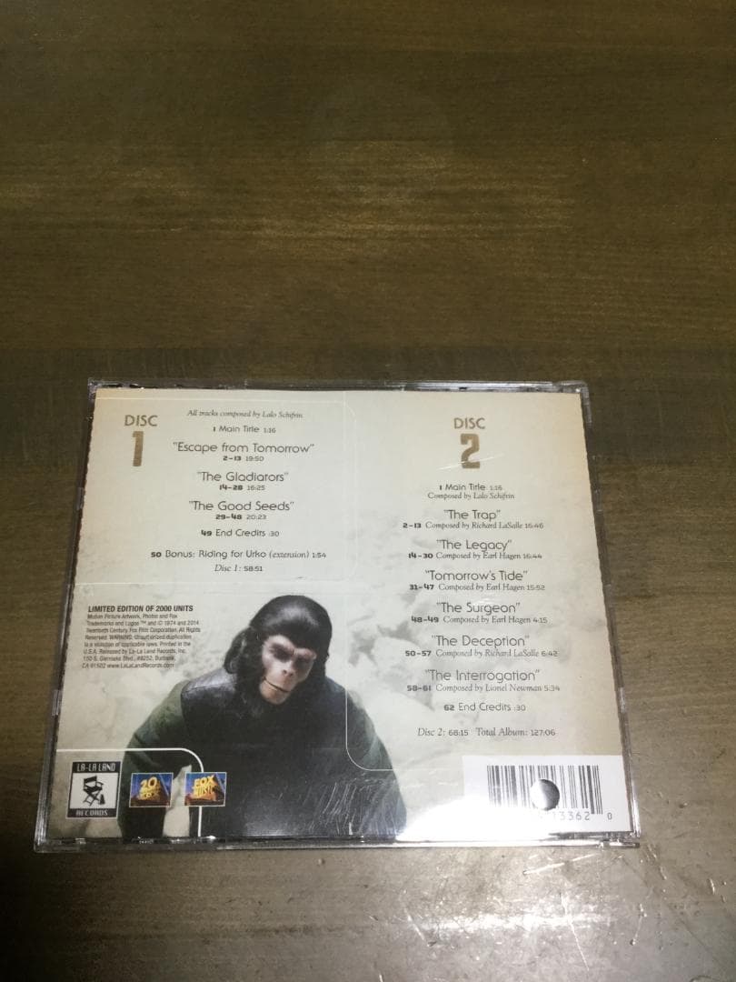 「猿の惑星」TVシリーズ　オリジナル・サウンドトラック2CD