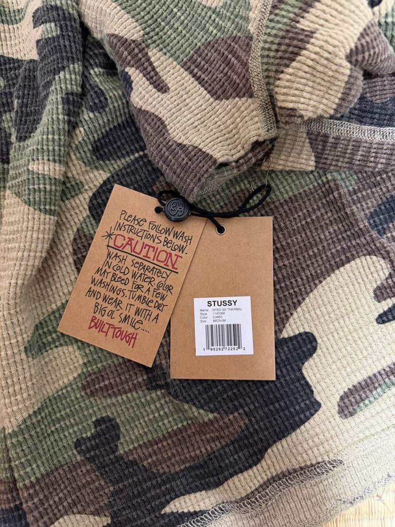 Stussy サーマル　迷彩 Mサイズ