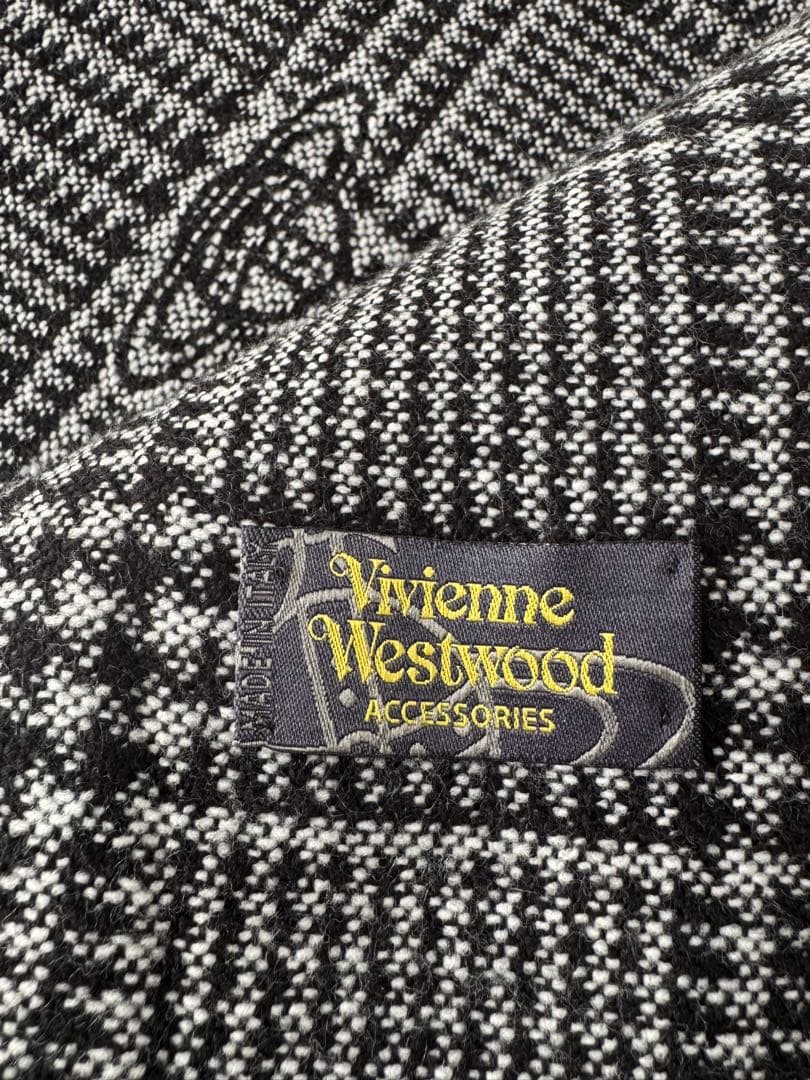 Vivienne Westwood チェック柄マフラー ウール