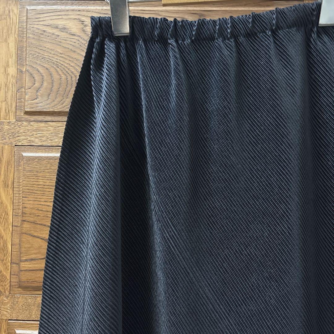 ISSEYMIYAKE 濃紺　変形　プリーツスカート　レディース