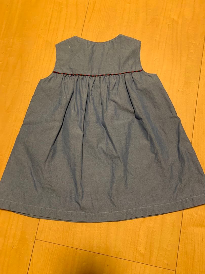 美品　familiar ワンピース 80 シャツのセット