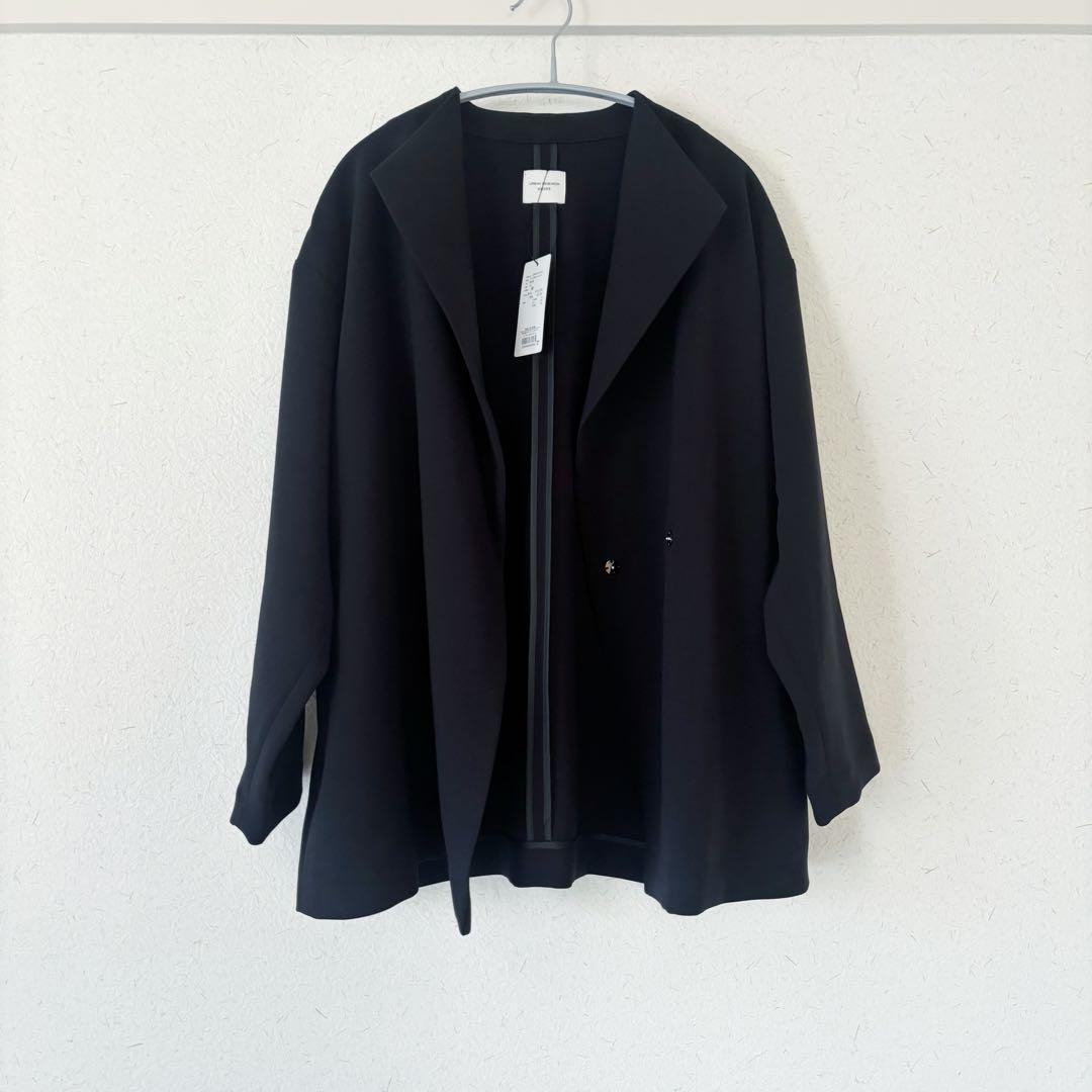 URBAN RESEARCH DOORS ダブルクロス　ショートコート　ブラック