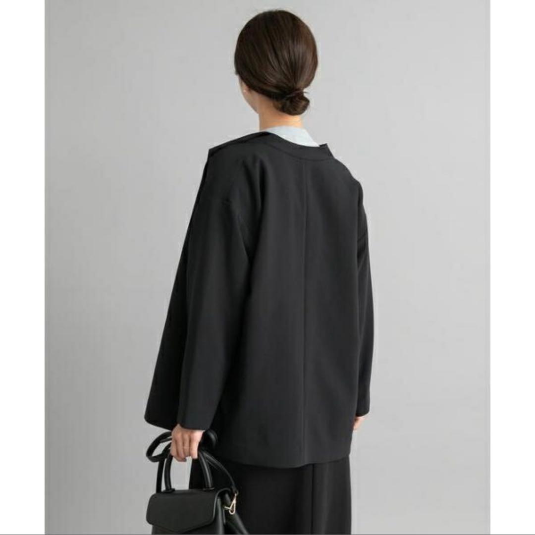 URBAN RESEARCH DOORS ダブルクロス　ショートコート　ブラック