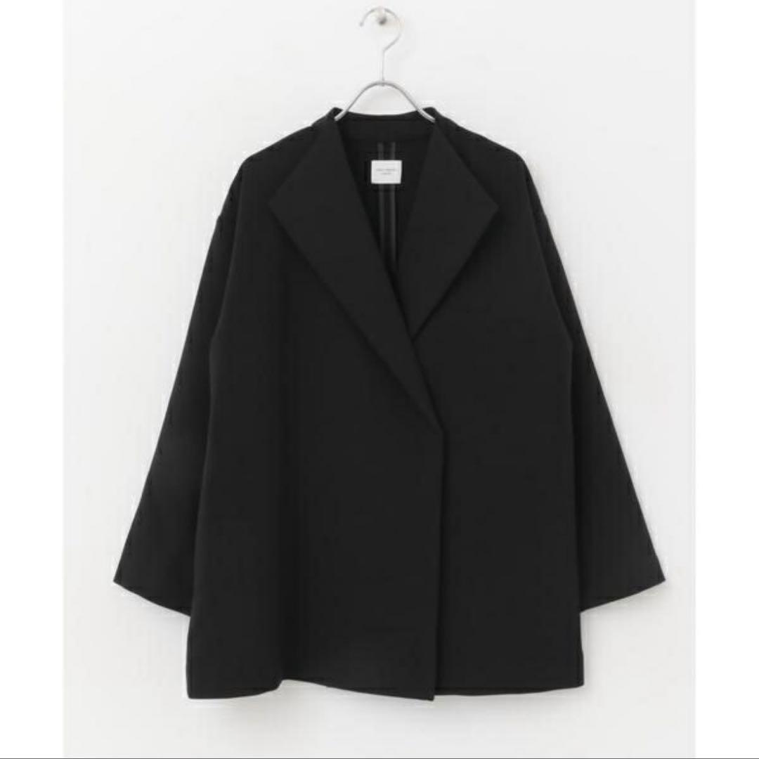 URBAN RESEARCH DOORS ダブルクロス　ショートコート　ブラック