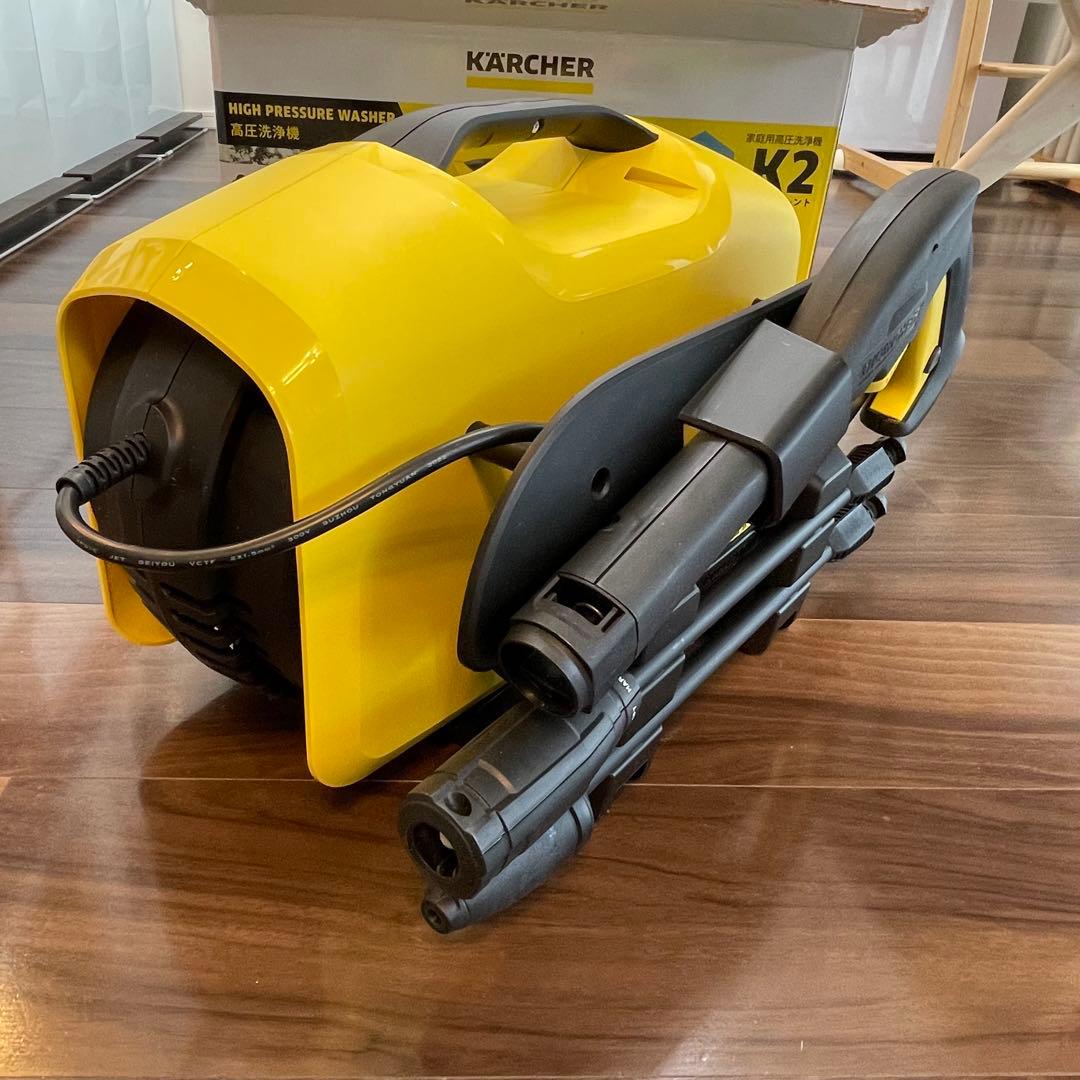 KARCHER K2サイレント　高圧洗浄機 本体と別売りホースセット