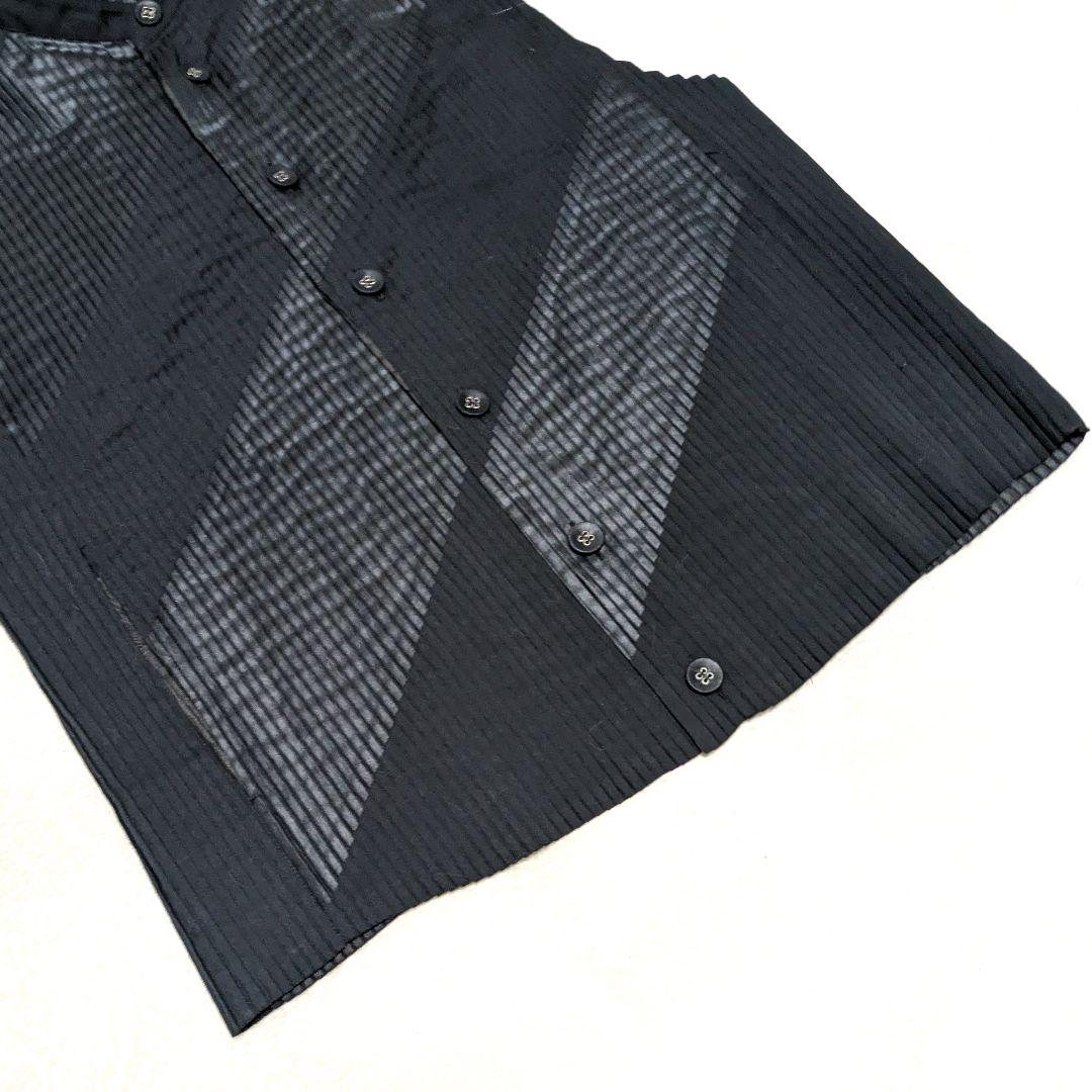 ISSEY MIYAKE MEN 切替デザイン プリーツ ジレ ベスト サイズL