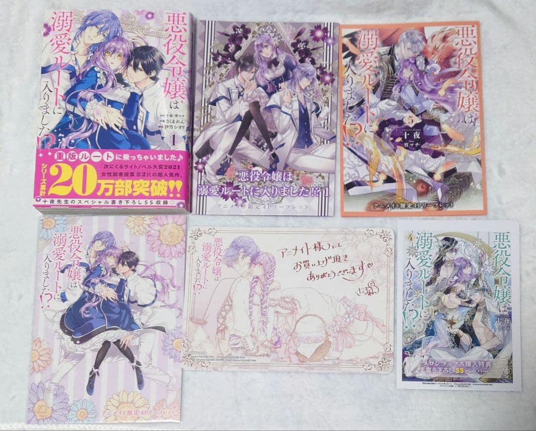 悪役令嬢は溺愛ルートに入りました 漫画 1 小説 特典 SS ペーパー ビジュボ