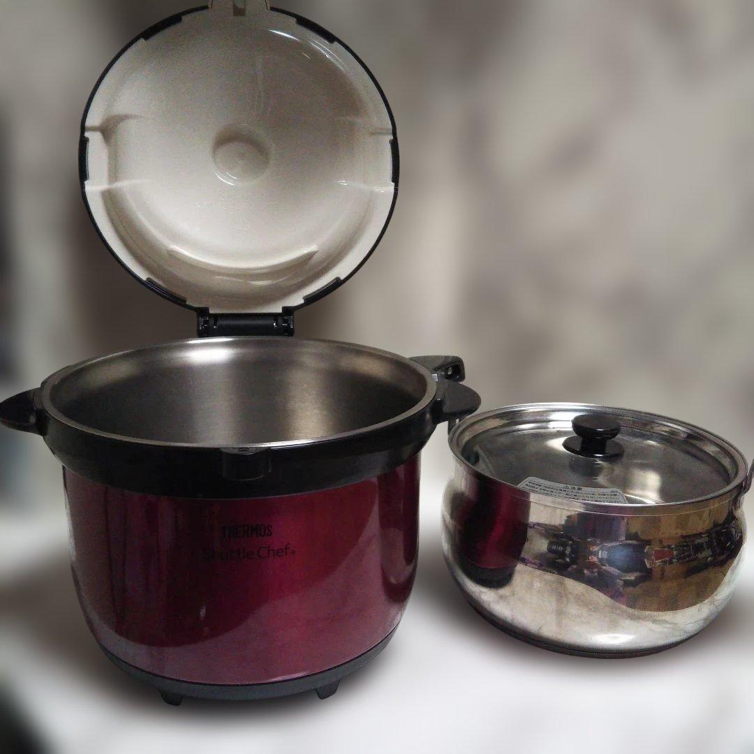 THERMOS 真空保温調理器シャトルシェフ ( 赤 ) 3.0L