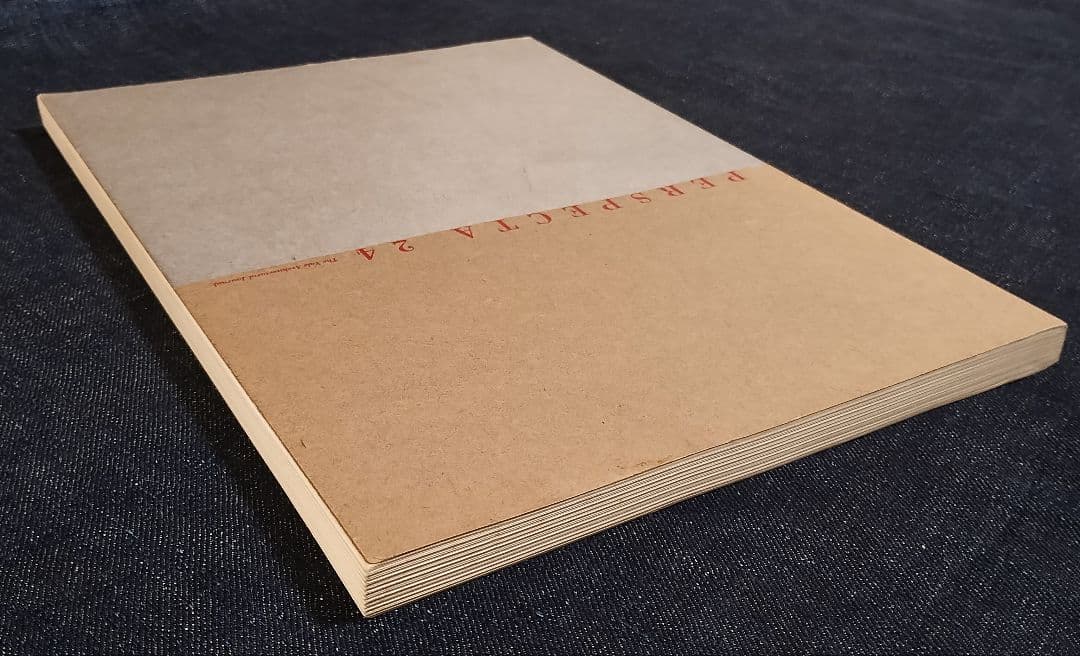 Perspecta Vol 24 建築 1988 Rizzoli イェール大学