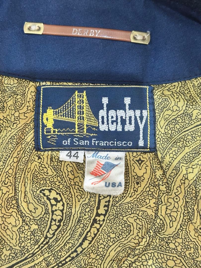derby of san francisco ネイビー made in usa