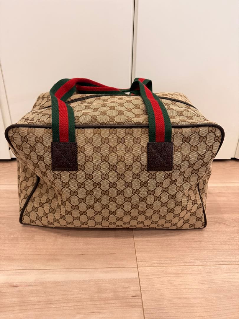 GUCCI GGキャンバス ボストンバッグ 美品