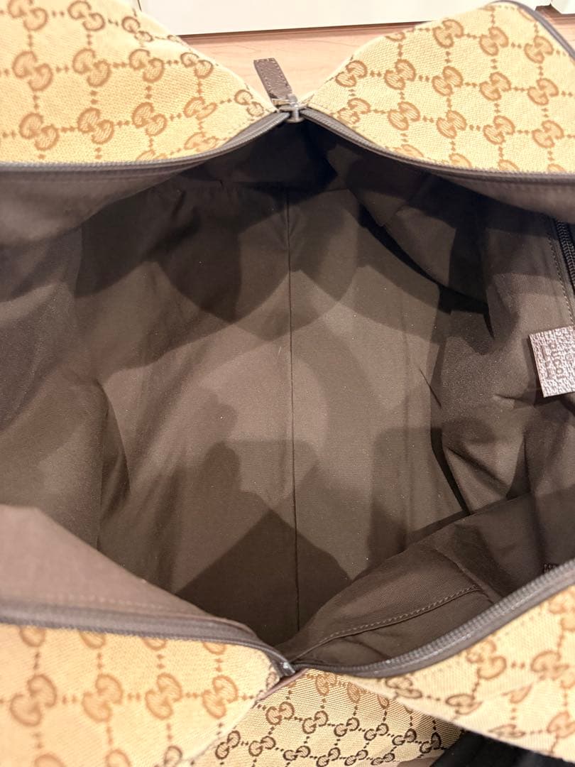 GUCCI GGキャンバス ボストンバッグ 美品