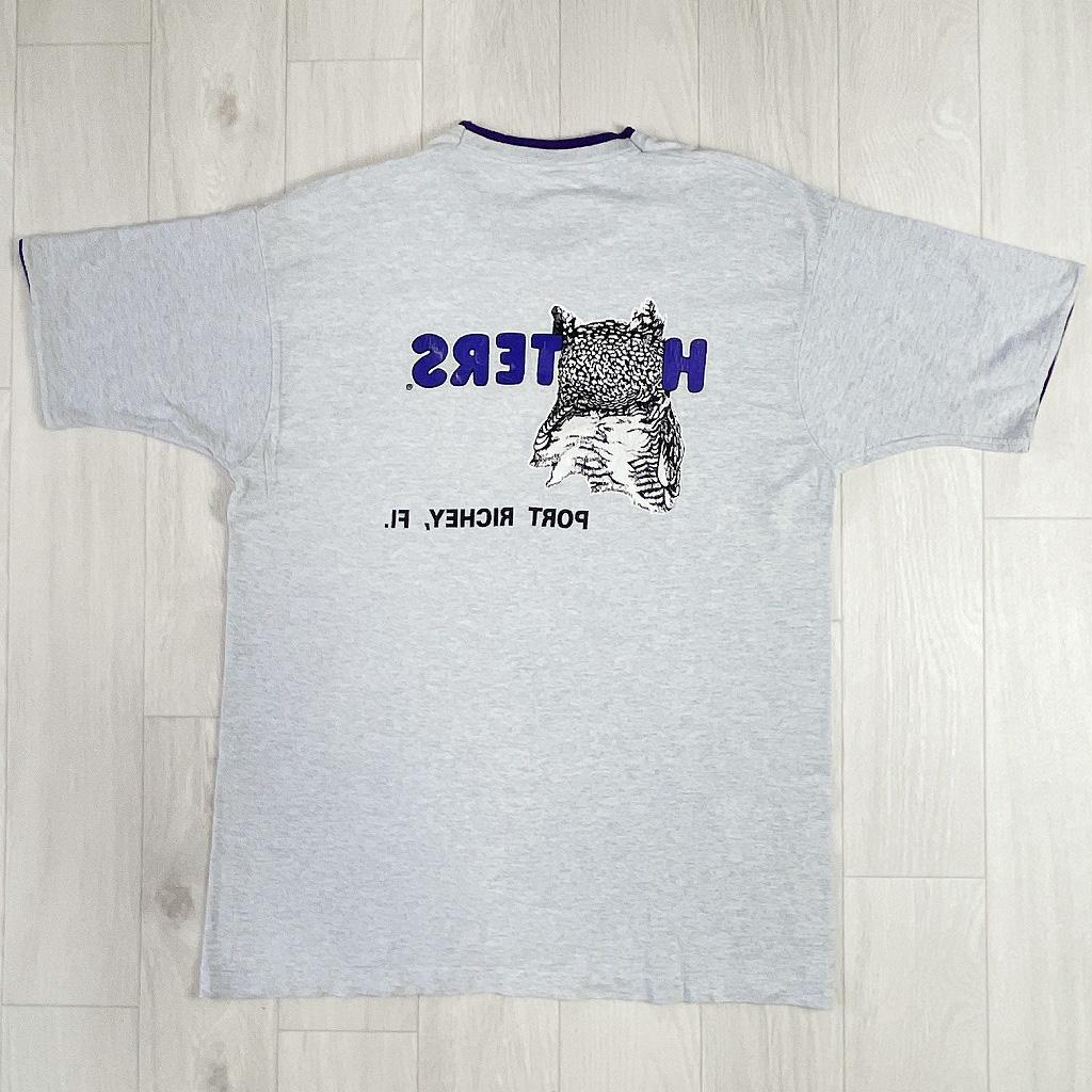 【希少】90s　USA製　フルーツオブザルーム　裾シングルステッチ　フーターズ
