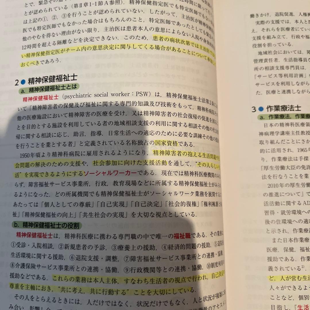 精神看護学 1と精神看護学 2