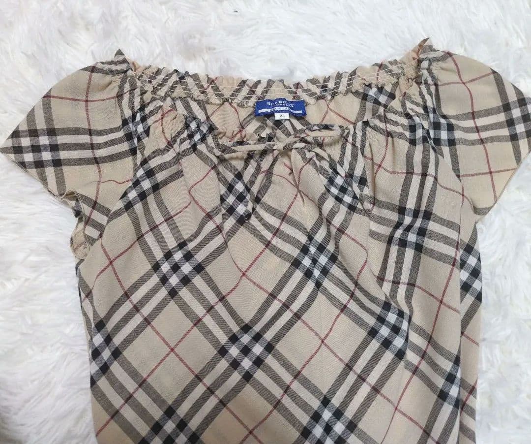 BURBERRY LONDON バーバリー ワンピース ノバチェック リボン
