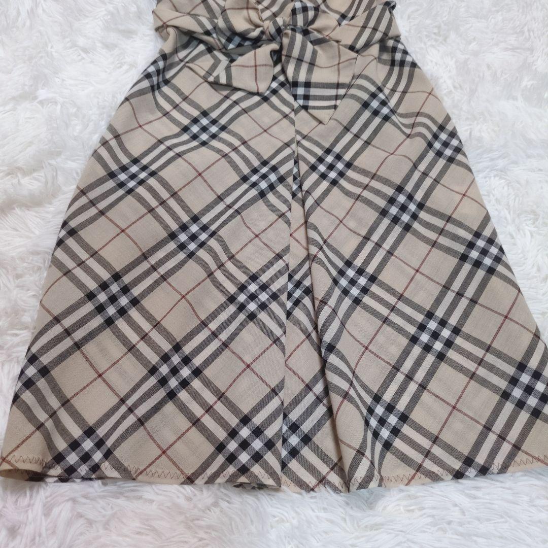 BURBERRY LONDON バーバリー ワンピース ノバチェック リボン