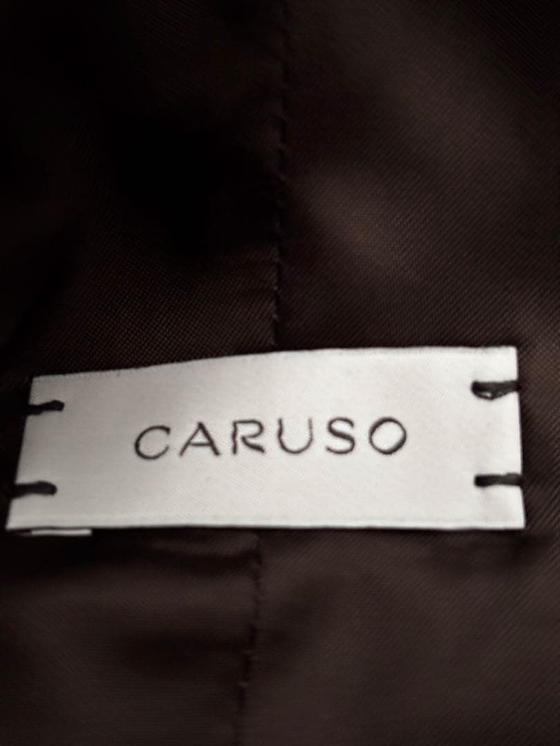 CARUSO カルーゾ　ブラウン スーツ　ベスト　ジレ　美品