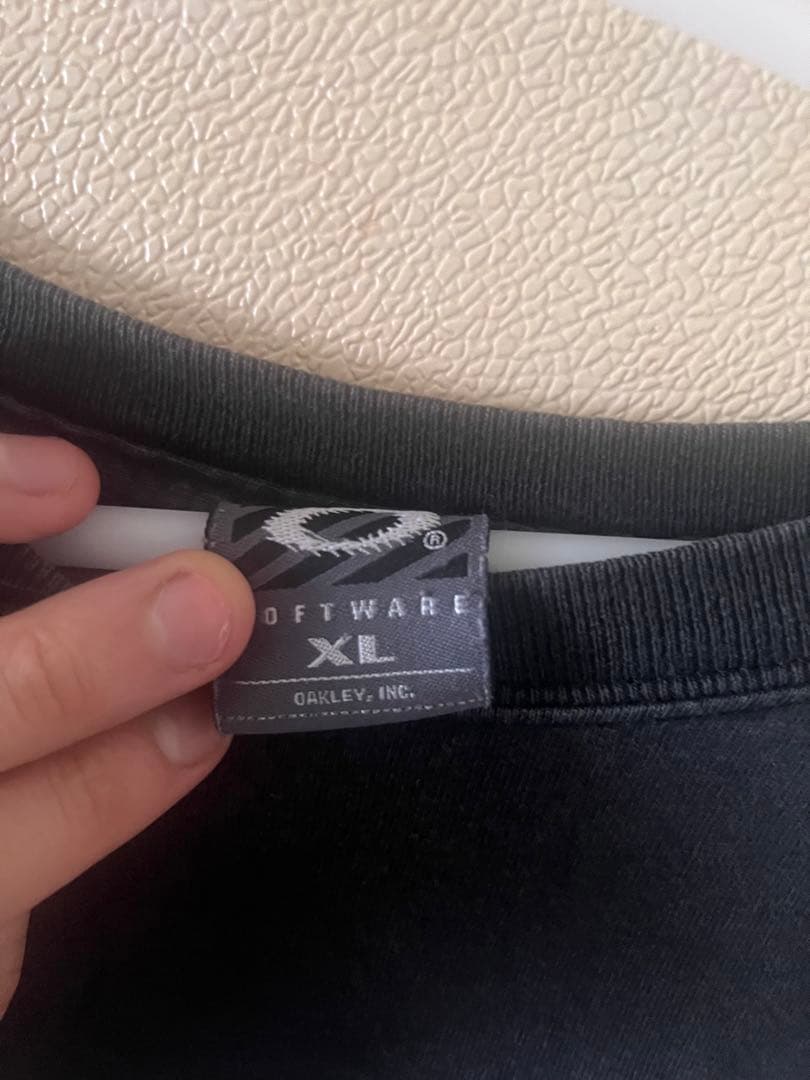 Oakley ブラック Tシャツ XL ギザロゴ