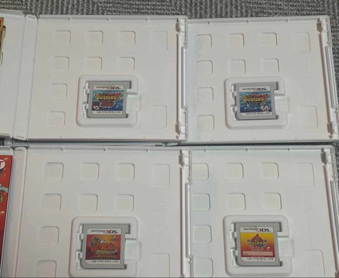 3DSカセットセット 妖怪ウォッチ マグナム、ソード、赤猫団、三国志