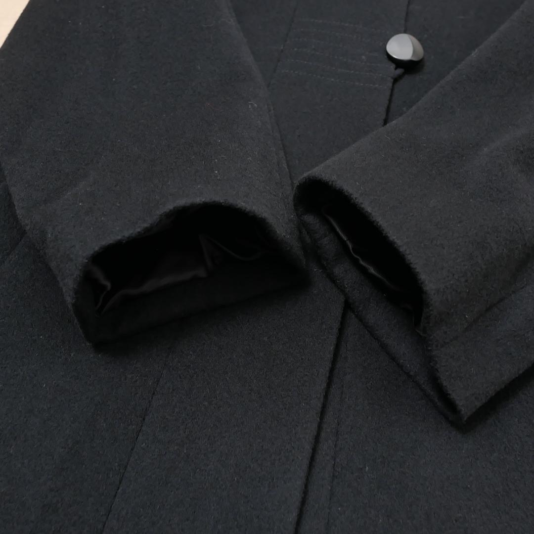 美品【レリアン】カシミヤ100% ロングコート 9号 フォックスファー 日本製