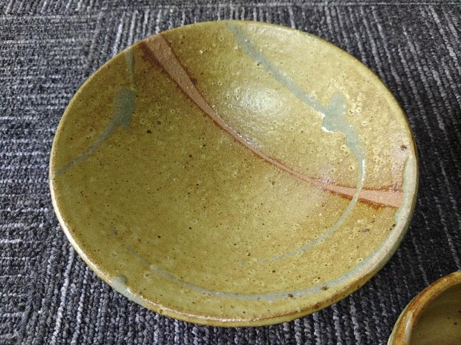 越前焼　そばやうどんや素麺が映える色合いのおしゃれそば皿セット　日本六古窯の1つ