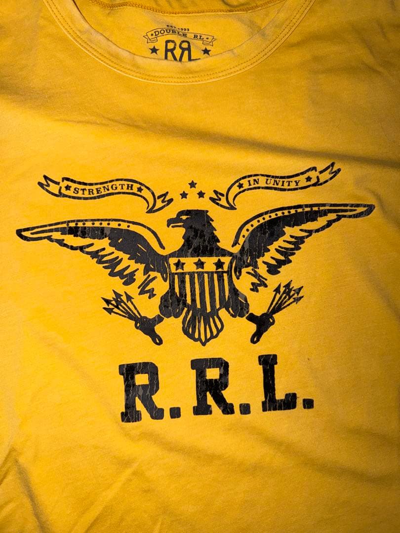 RRL イーグル Tシャツ 黄 ダブルアールエル