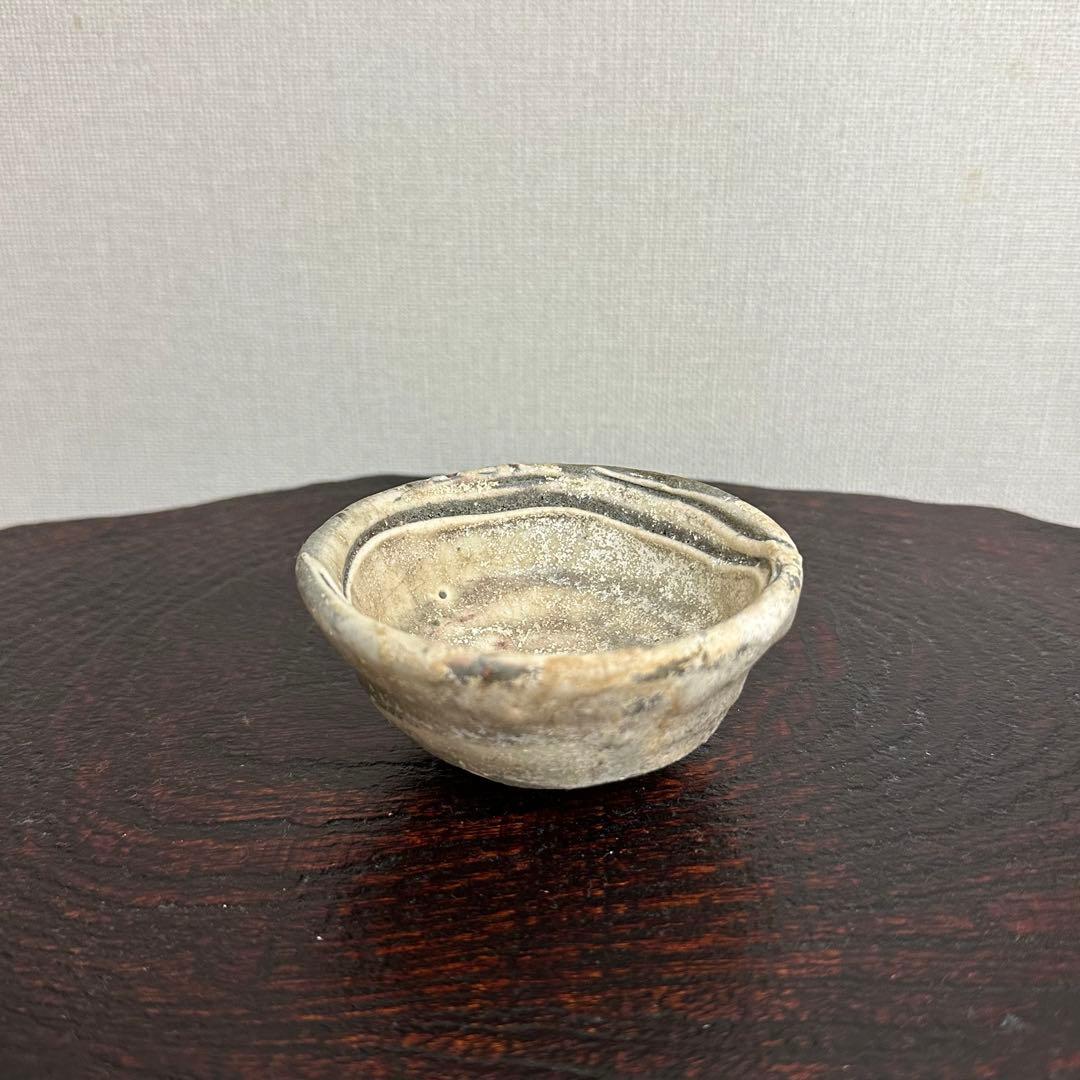 加藤委 川小牧粉引盃 ぐい呑み
